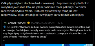 Krzysztof Stanowski MOCNO ODPOWIADA Tomaszowi Lipińskiemu nt. kadry Michniewicza xD